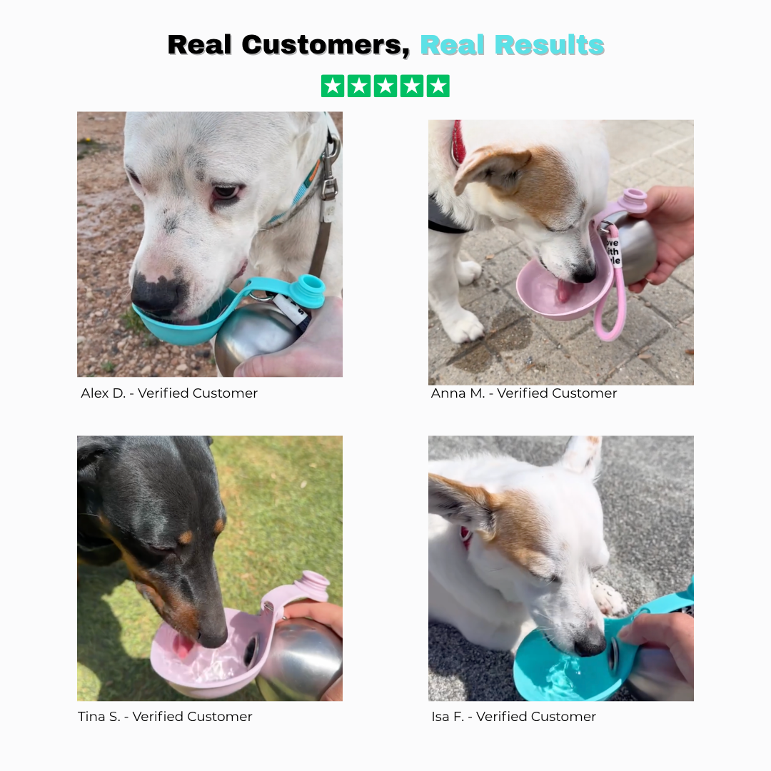 PawSip™ 2-in-1 Portable Dog Water Bottle