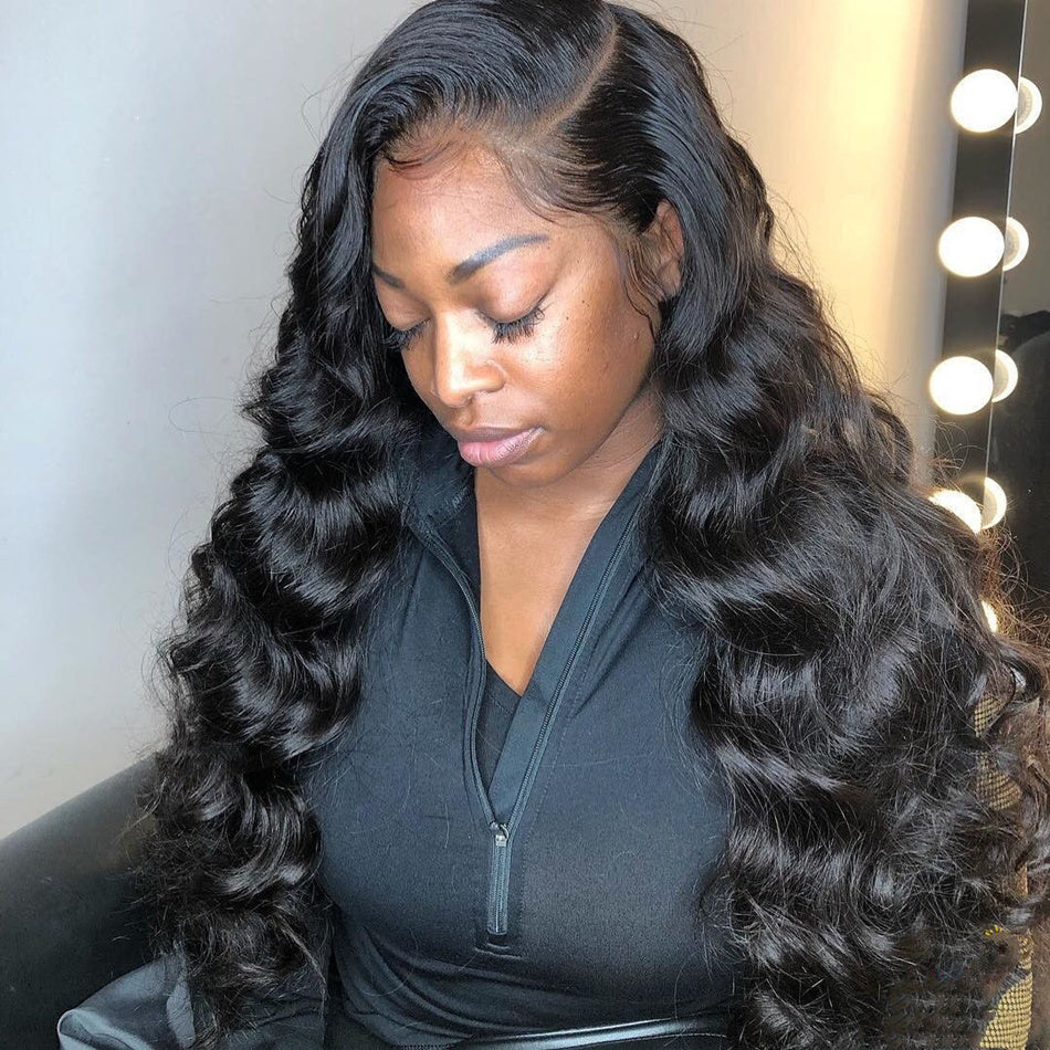 Luxurious Body Wave Lace Frontal Human Hair Wig – Pre-Plucked, Full & Thick, 13x4, 4x4, or 5x5 Closure Options