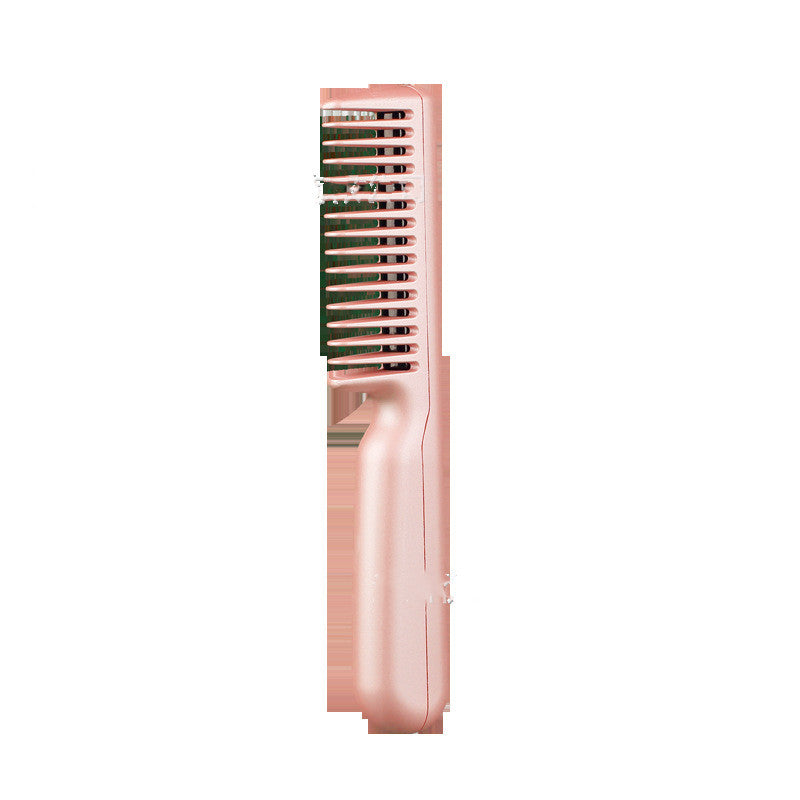 2-In-1 Wireless Straight Hair Comb &amp; Curling Brush