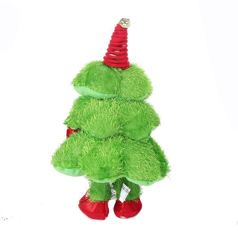 Wisted Wiggle Hip Christmas Tree Singing Dance Plush Toy Musical Doll Stuffed Animated Gift for Kid