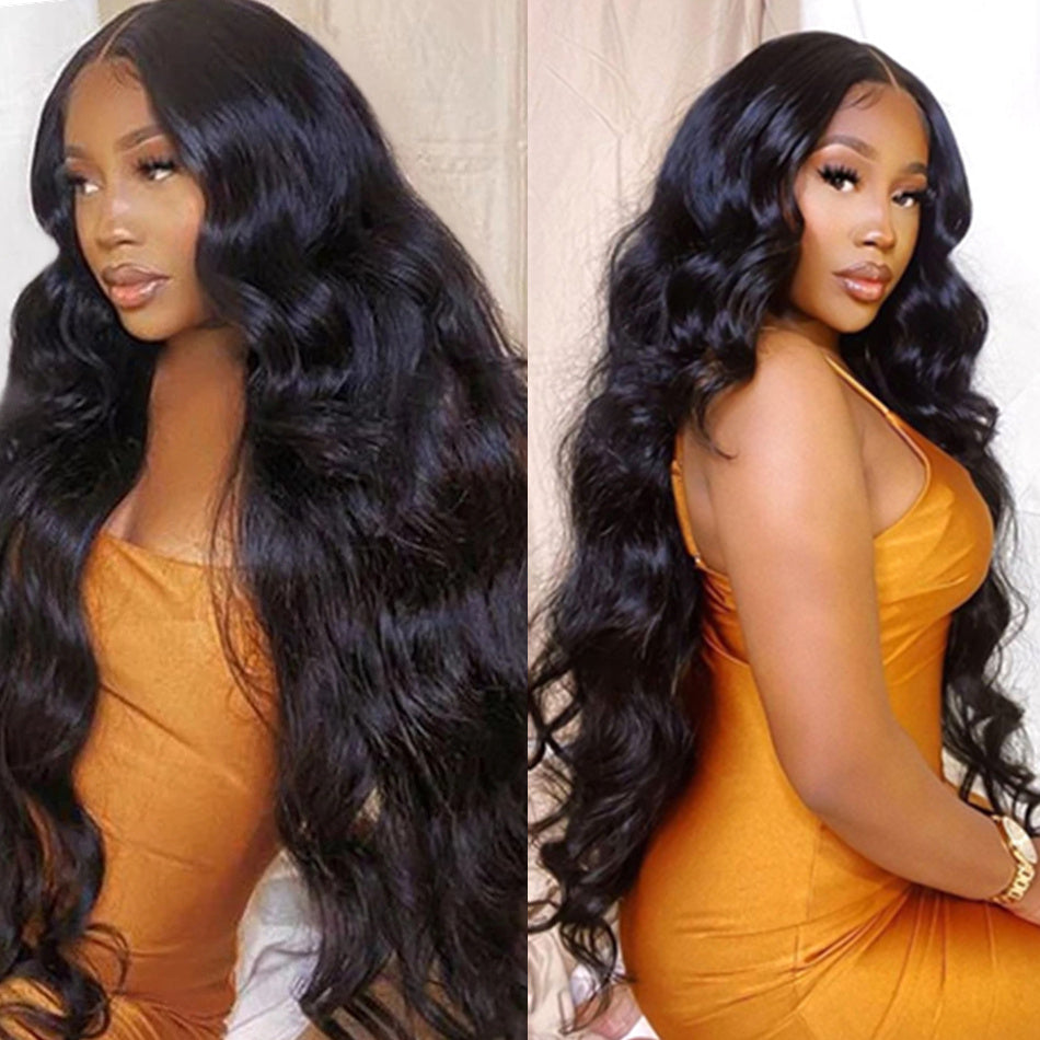 Luxurious Body Wave Lace Frontal Human Hair Wig – Pre-Plucked, Full & Thick, 13x4, 4x4, or 5x5 Closure Options