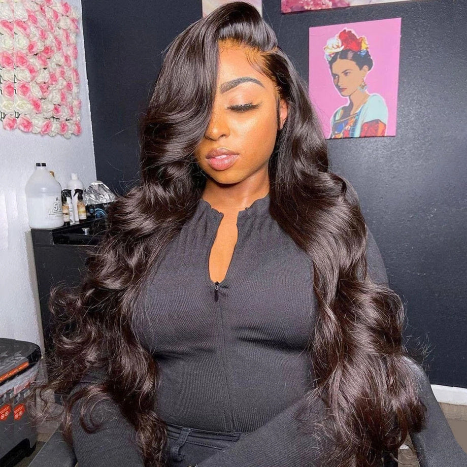 Luxurious Body Wave Lace Frontal Human Hair Wig – Pre-Plucked, Full & Thick, 13x4, 4x4, or 5x5 Closure Options