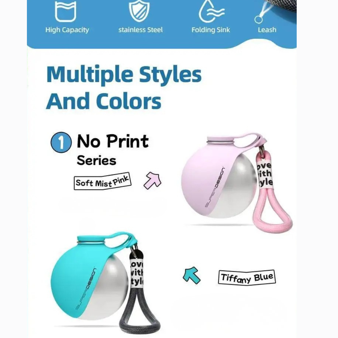 PawSip™ 2-in-1 Portable Dog Water Bottle
