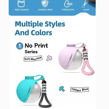 PawSip™ 2-in-1 Portable Dog Water Bottle